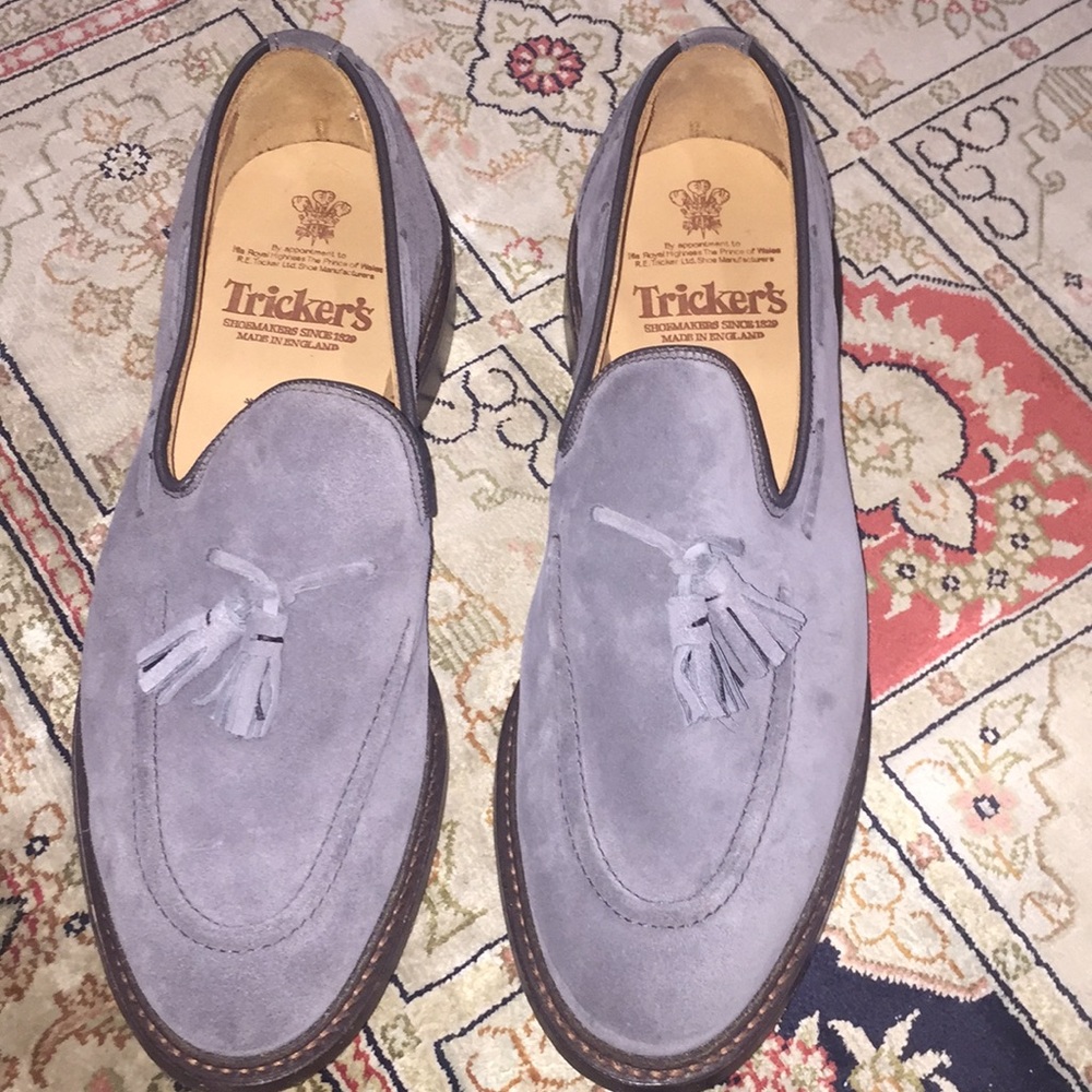 Men’s Tricker’s Elton Suede Loafers. NEVER WORN!